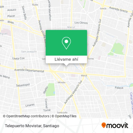 Mapa de Telepuerto Movistar
