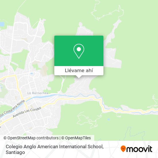 Mapa de Colegio Anglo American International School