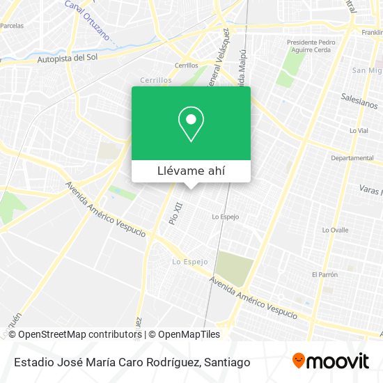 Mapa de Estadio José María Caro Rodríguez