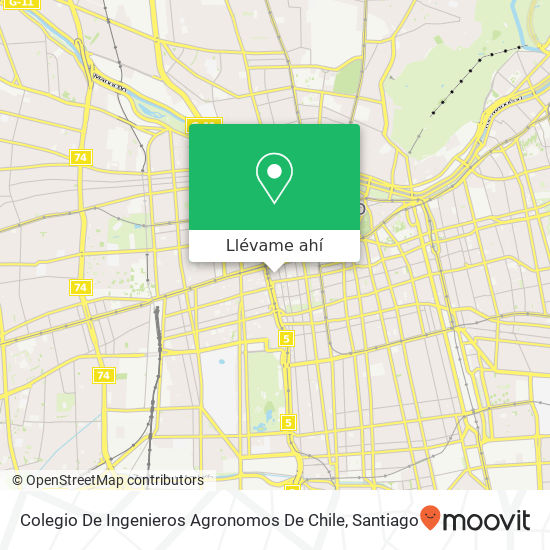 Mapa de Colegio De Ingenieros Agronomos De Chile