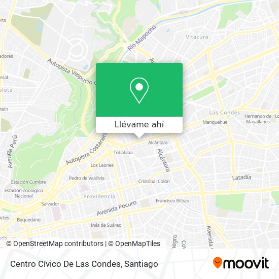 Mapa de Centro Cívico De Las Condes
