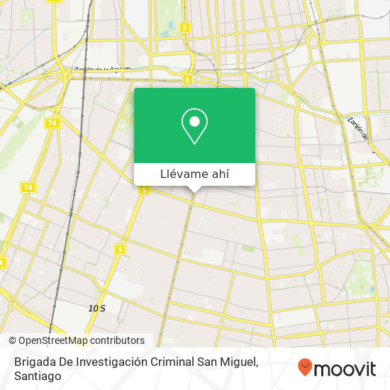 Mapa de Brigada De Investigación Criminal San Miguel