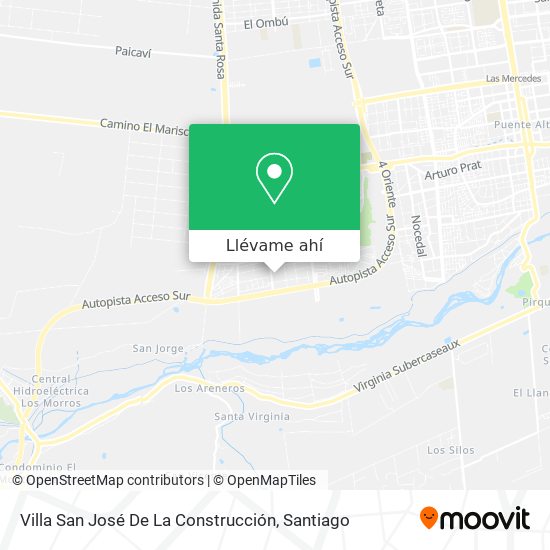Mapa de Villa San José De La Construcción