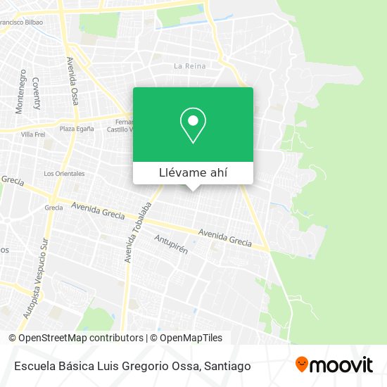 Mapa de Escuela Básica Luis Gregorio Ossa