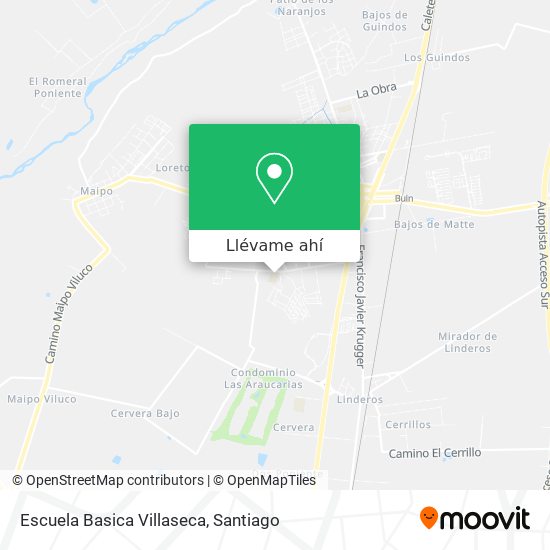 Mapa de Escuela Basica Villaseca