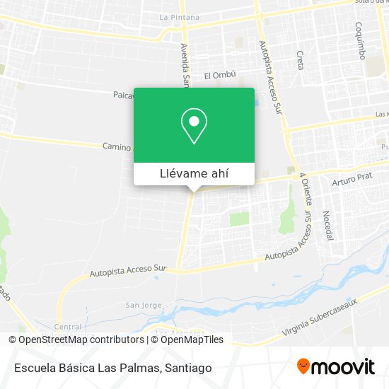 Mapa de Escuela Básica Las Palmas