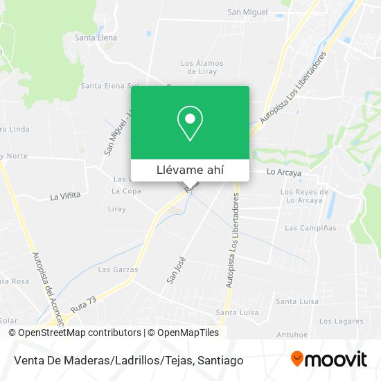 Mapa de Venta De Maderas / Ladrillos / Tejas