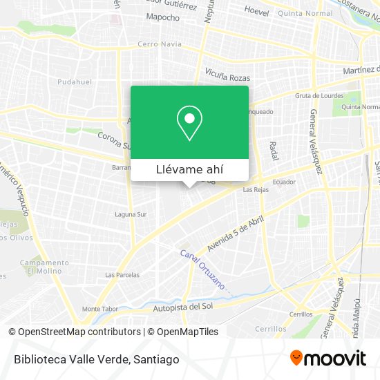Mapa de Biblioteca Valle Verde