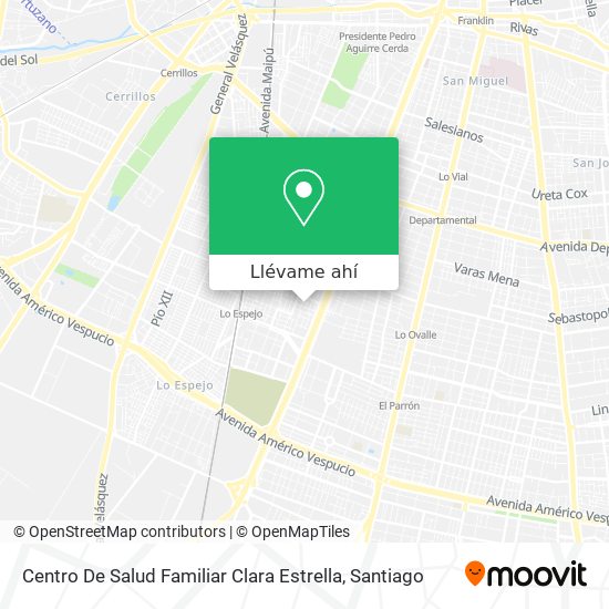 Mapa de Centro De Salud Familiar Clara Estrella