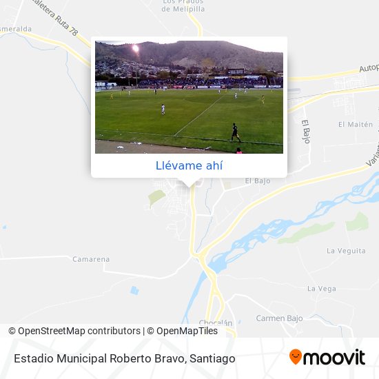 Mapa de Estadio Municipal Roberto Bravo