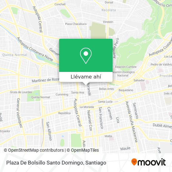 Mapa de Plaza De Bolsillo Santo Domingo
