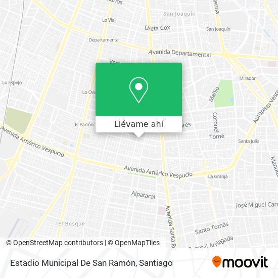 Mapa de Estadio Municipal De San Ramón