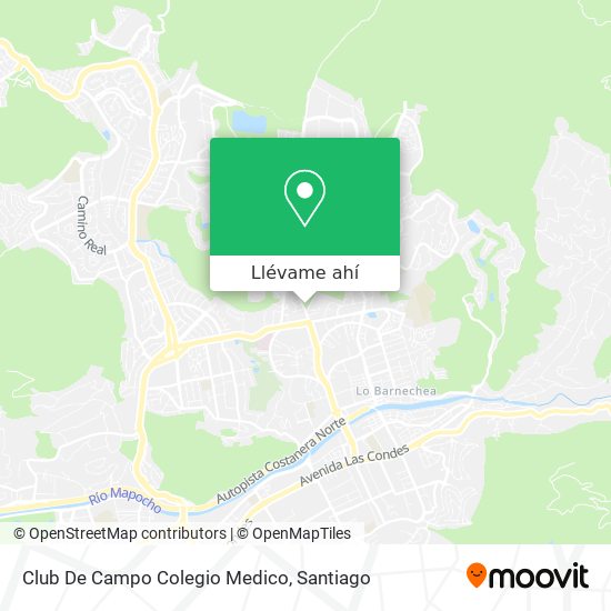 Cómo llegar a Club De Campo Colegio Medico en Lo Barnechea en Micro o Metro?