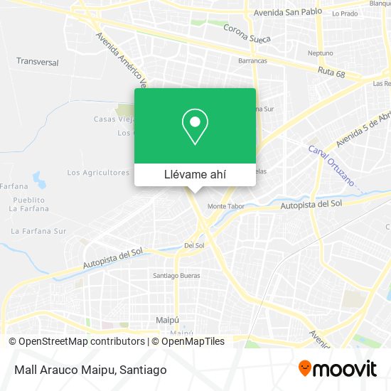 Mapa de Mall Arauco Maipu