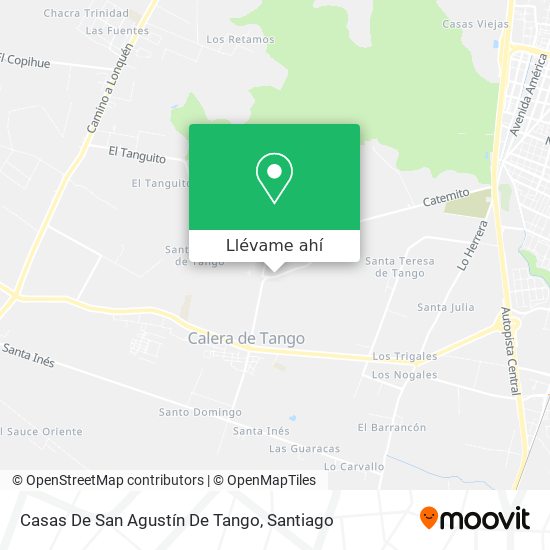 Mapa de Casas De San Agustín De Tango