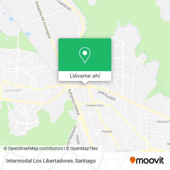 Mapa de Intermodal Los Libertadores