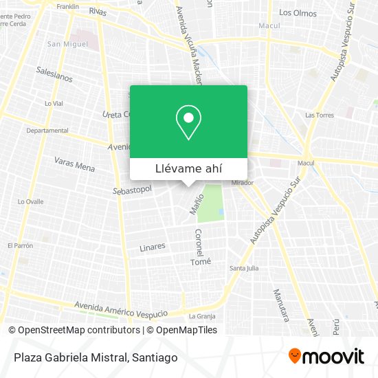 Mapa de Plaza Gabriela Mistral
