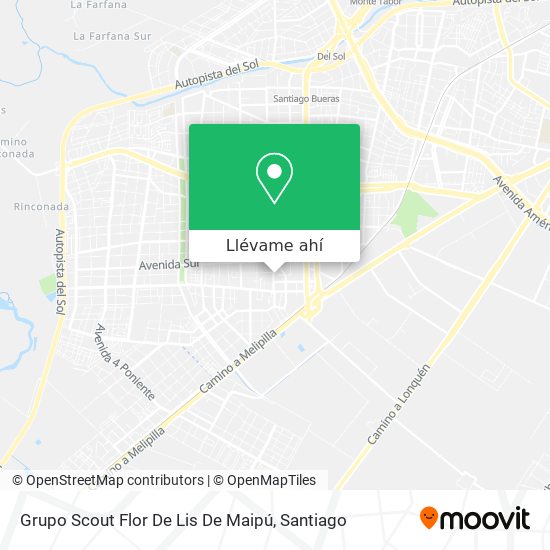 Mapa de Grupo Scout Flor De Lis De Maipú