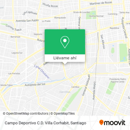 Mapa de Campo Deportivo C.D. Villa Corhabit
