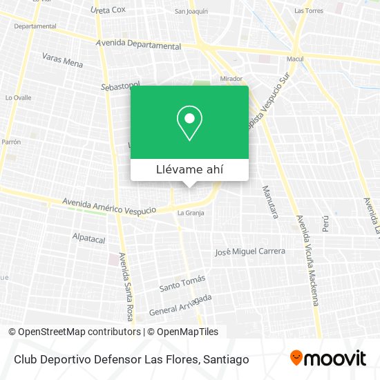 Mapa de Club Deportivo Defensor Las Flores