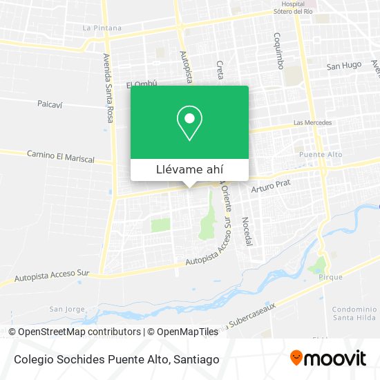 Mapa de Colegio Sochides Puente Alto