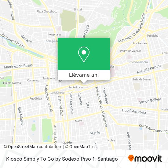 Mapa de Kiosco Simply To Go by Sodexo Piso 1