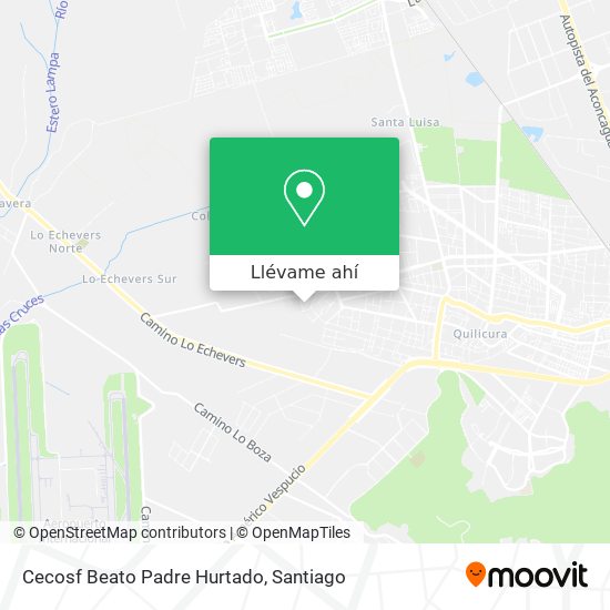 Mapa de Cecosf Beato Padre Hurtado