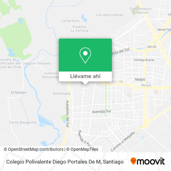 Mapa de Colegio Polivalente Diego Portales De M