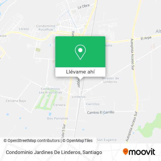Mapa de Condominio Jardines De Linderos