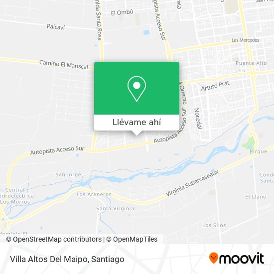 Mapa de Villa Altos Del Maipo