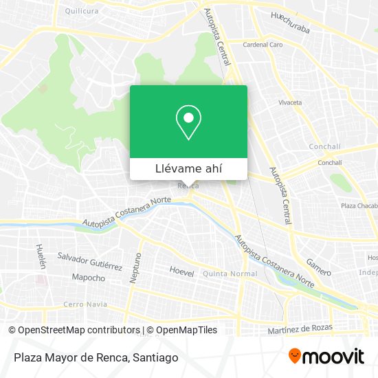 Mapa de Plaza Mayor de Renca