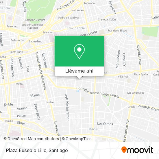 Mapa de Plaza Eusebio Lillo