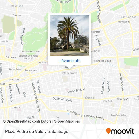 Mapa de Plaza Pedro de Valdivia