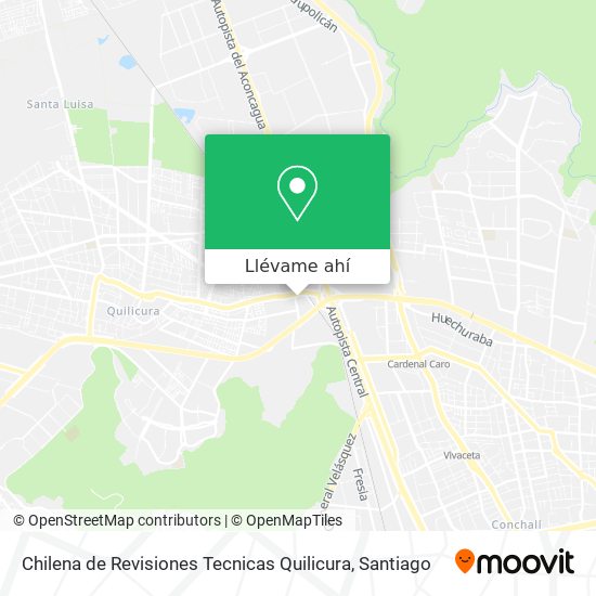 Mapa de Chilena de Revisiones Tecnicas Quilicura