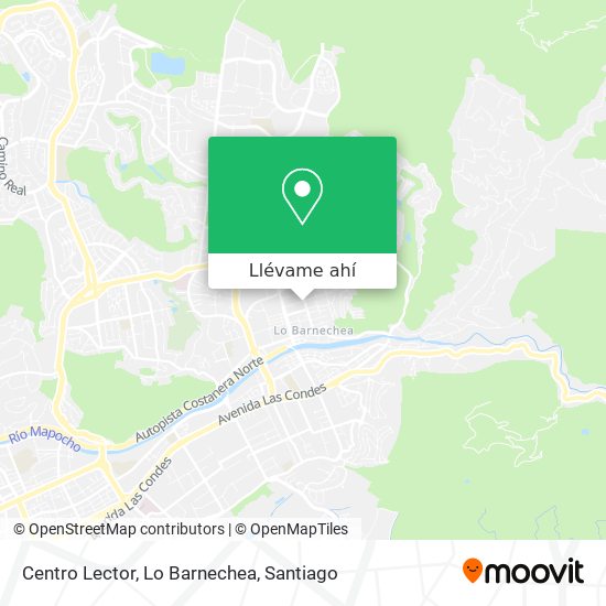 Mapa de Centro Lector, Lo Barnechea