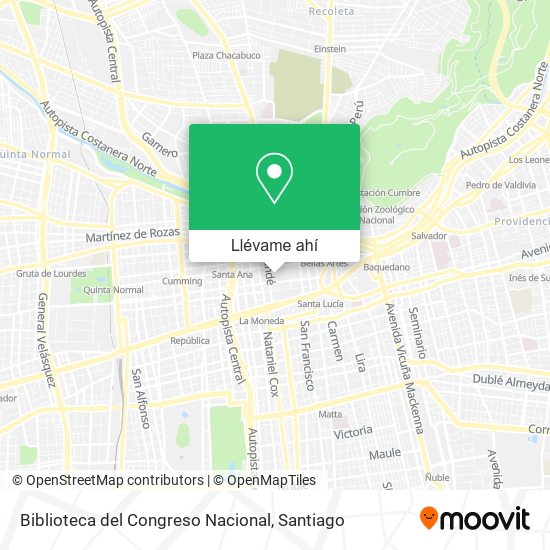 Mapa de Biblioteca del Congreso Nacional