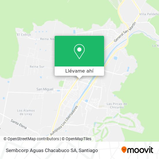 Mapa de Sembcorp Aguas Chacabuco SA