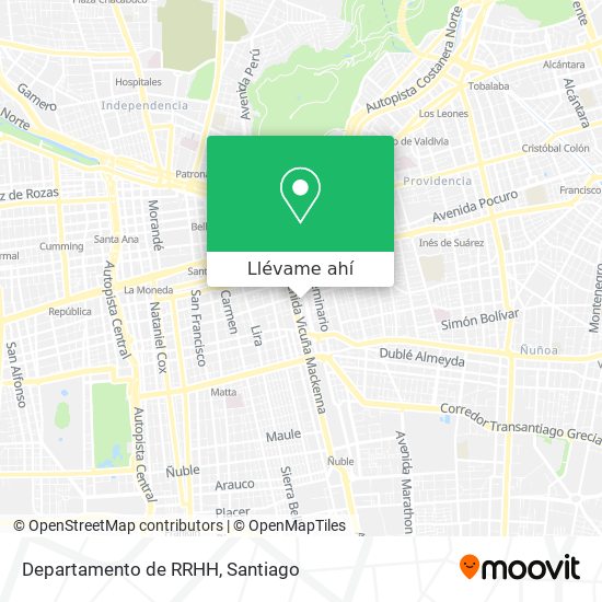 Mapa de Departamento de RRHH