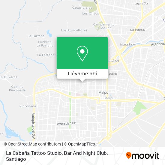 Mapa de La Cabaña Tattoo Studio, Bar And Night Club