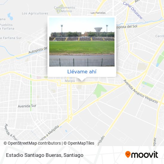Mapa de Estadio Santiago Bueras