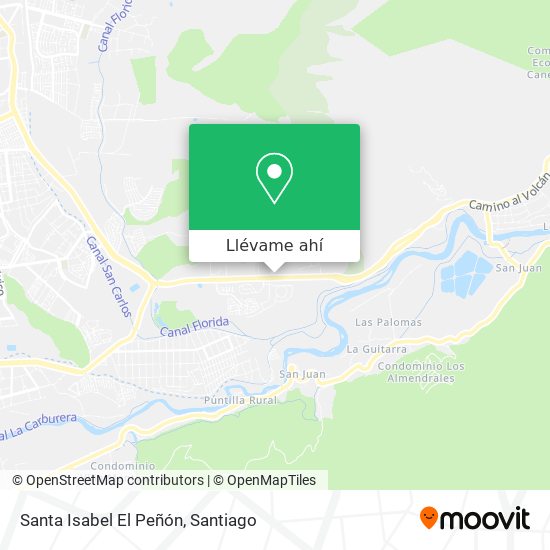 Mapa de Santa Isabel El Peñón