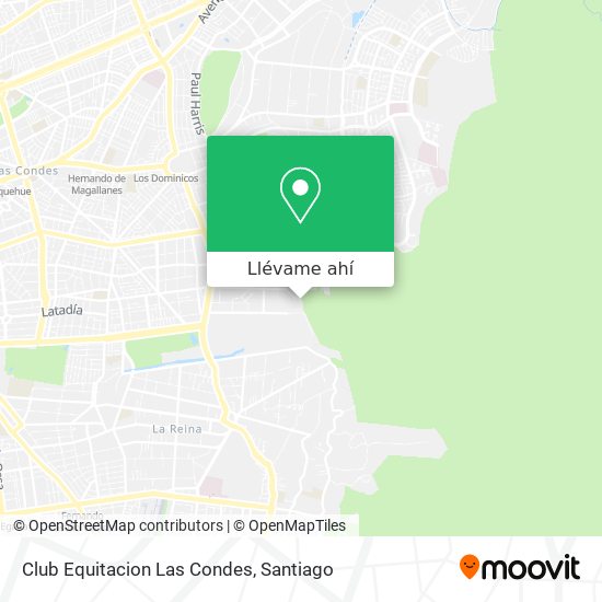 Mapa de Club Equitacion Las Condes