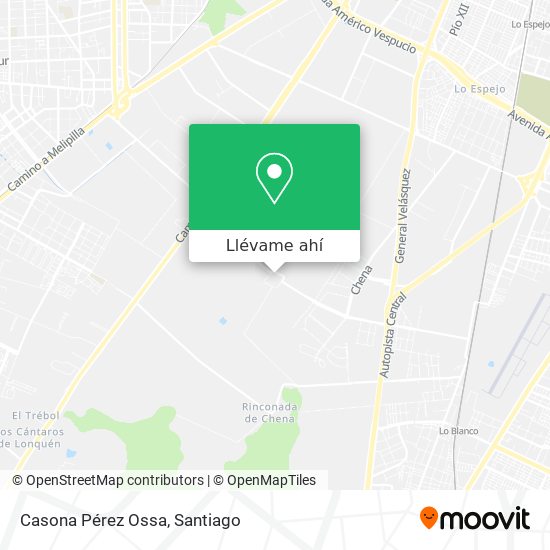 Mapa de Casona Pérez  Ossa