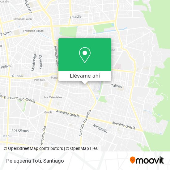 Mapa de Peluqueria Toti