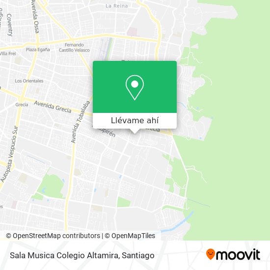 Mapa de Sala Musica Colegio Altamira