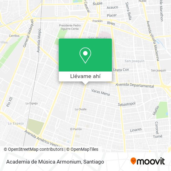 Mapa de Academia de Música Armonium