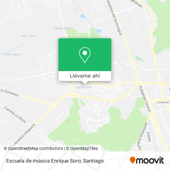 Mapa de Escuela de música Enrique Soro