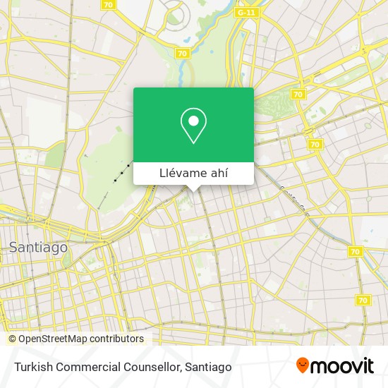 Mapa de Turkish Commercial Counsellor