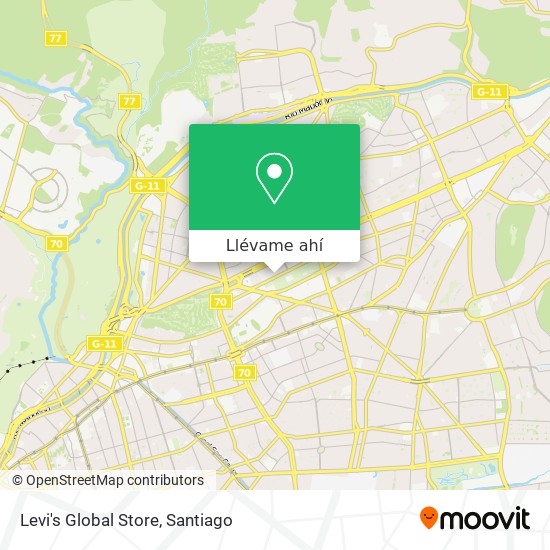 Mapa de Levi's Global Store