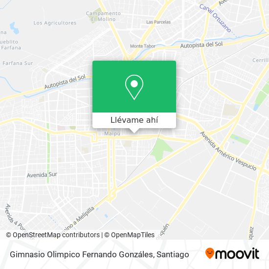 Mapa de Gimnasio Olimpico Fernando Gonzáles